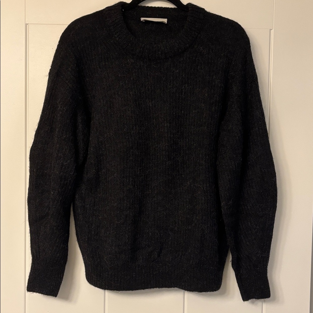 Everlane Cocoon Crew Alpaca sweater - Size Small Heather Charcoal gray